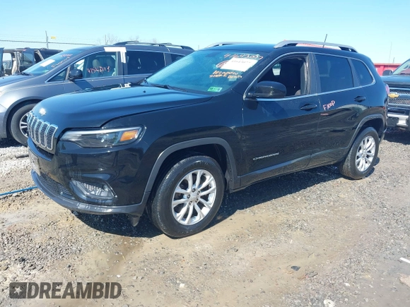 2019 Jeep Cherokee Latitude with VIN 1C4PJMCX4KD330019, listed as a IAAI auction lot 41643077 with 52,007 mi miles. Bid and sale history available at carsss.com. Image 2.