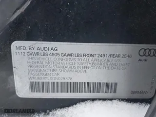 2013 Audi A4 Premium with VIN WAUBFAFLXDN029378, listed as a IAAI auction lot 41570040 with 232,758 mi miles. Bid and sale history available at carsss.com. Image 9.