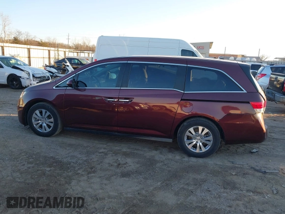 2017 Honda Odyssey EX-L with VIN 5FNRL5H62HB022308, listed as a IAAI auction lot 41213635 with 97,161 mi miles and . Bid and sale history available at DreamBid. Image 14.