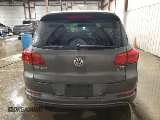 2016 Volkswagen Tiguan R-Line with VIN WVGBV7AX4GW085961, listed as a Copart auction lot 41828715 with 102,369 mi miles and Salvage Title. Bid and sale history available at DreamBid. Image 6.