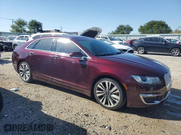 2017 Lincoln MKZ Select with VIN 3LN6L5CC6HR612067, listed as a Copart auction lot 72513424 with 98,621 mi miles and Clean Title. Bid and sale history available at DreamBid. Image 4.