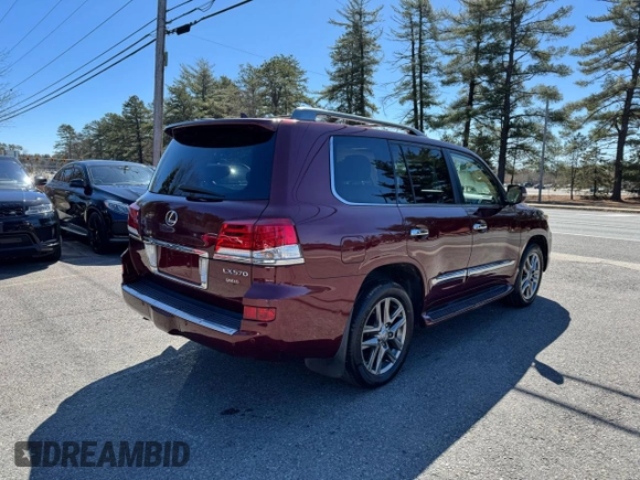2013 Lexus LX 570 with VIN JTJHY7AX0D4091184, listed as a Copart auction lot 52757735 with 187,817 mi miles and Clean title. Bid and sale history available at DreamBid. Image 3.