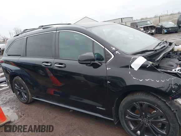 2021 Toyota Sienna XSE with VIN 5TDDRKEC7MS036230, listed as a IAAI auction lot 41454720 with 49,650 mi miles and . Bid and sale history available at DreamBid. Image 14.