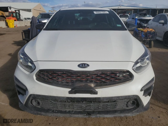 2021 Kia Forte GT with VIN 3KPF44AC2ME303146, listed as a Copart auction lot 46697895 with 41,936 mi miles and Salvage Title. Bid and sale history available at carsss.com. Image 5.