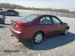 2002 Honda Civic EX with VIN 1HGES26792L063844, listed as a Copart auction lot 51217485 with 188,770 mi miles and Salvage Title. Bid and sale history available at DreamBid. Image 3.