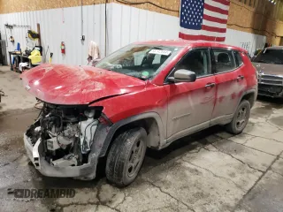 2020 Jeep Compass Sport with VIN 3C4NJDAB5LT242817, listed as a Copart auction lot 86142684 with 108,774 mi miles and Salvage Title. Bid and sale history available at carsss.com. Image 1.