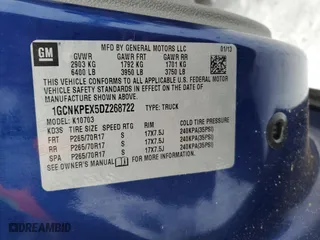 2013 Chevrolet Silverado 1500 Work Truck with VIN 1GCNKPEX5DZ268722, listed as a Copart auction lot 87367074 with 64,669 mi miles and Salvage Title. Bid and sale history available at carsss.com. Image 13.