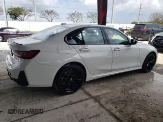 2024 BMW 3 Series 330e with VIN 3MW39FF08R8E33787, listed as a Copart auction lot 63331344 with 7,786 mi miles and Non Repairable. Bid and sale history available at carsss.com. Image 3.