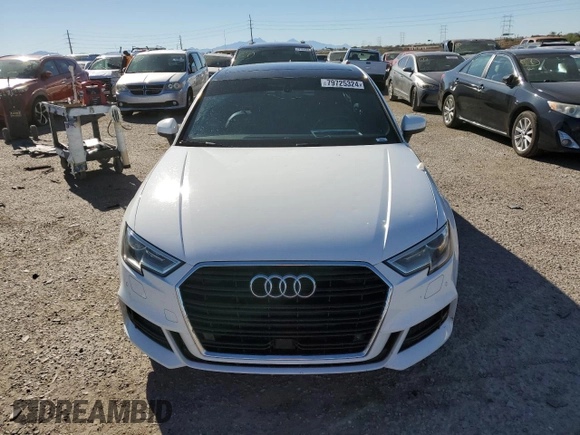 2017 Audi A3 Sedan Premium Plus with VIN WAUGUGFF0H1054991, listed as a Copart auction lot 79725324 with 128,270 mi miles and Salvage Title. Bid and sale history available at carsss.com. Image 5.