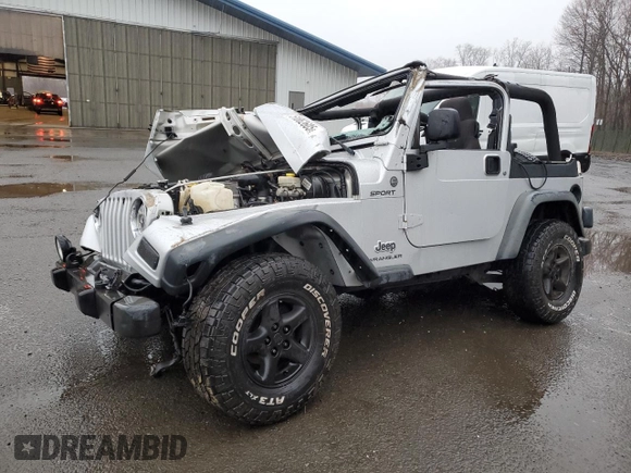 2004 Jeep Wrangler Sport with VIN 1J4FA49S64P767393, listed as a Copart auction lot 51662605 with 165,942 mi miles and Salvage Title. Bid and sale history available at carsss.com. Image 1.