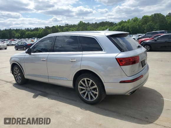 2018 Audi Q7 Premium with VIN WA1AHAF71JD041605, listed as a Copart auction lot 54475345 with 92,267 mi miles and Salvage title. Bid and sale history available at DreamBid. Image 2.
