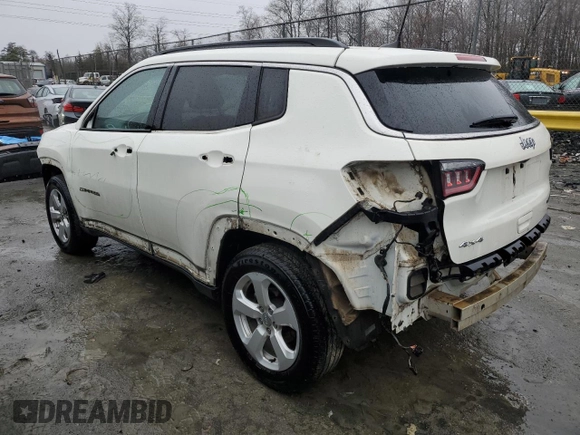 2018 Jeep Compass Altitude with VIN 3C4NJDBBXJT331696, listed as a Copart auction lot 44139355 with 107,443 mi miles and Salvage Title. Bid and sale history available at carsss.com. Image 2.