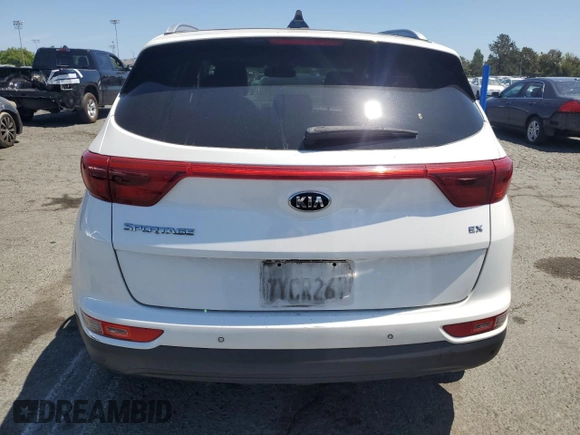 2017 Kia Sportage EX with VIN KNDPN3AC8H7228437, listed as a Copart auction lot 57496625 with 264,814 mi miles and Clean title. Bid and sale history available at DreamBid. Image 6.