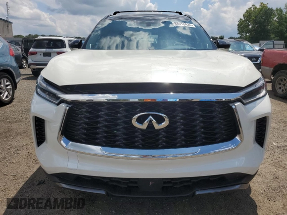 2025 Infiniti QX60 Autograph with VIN 5N1AL1HU5SC341027, listed as a Copart auction lot 65010435 with 5,180 mi miles and Salvage title. Bid and sale history available at DreamBid. Image 5.