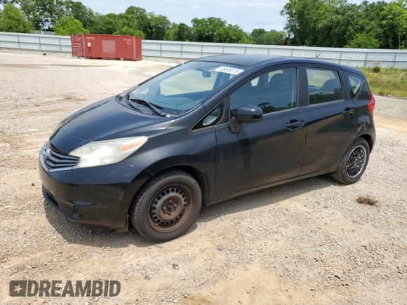 2014 Nissan Note S with VIN 3N1CE2CPXEL382215, listed as a Copart auction lot 55698315 with 156,688 mi miles and Clean Title. Bid and sale history available at DreamBid. Image 1.