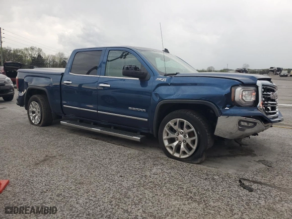 2017 GMC Sierra 1500 SLT with VIN 3GTU2NEC3HG336759, listed as a Copart auction lot 50764995 with 68,888 mi miles and Salvage Title. Bid and sale history available at carsss.com. Image 4.