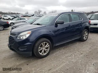 2017 Chevrolet Equinox LS with VIN 2GNFLEEK5H6262728, listed as a Copart auction lot 51841805 with 54,176 mi miles and Salvage Title. Bid and sale history available at carsss.com. Image 1.