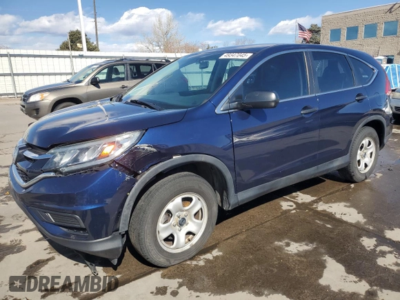 2015 Honda CR-V LX with VIN 2HKRM3H32FH556804, listed as a Copart auction lot 49347045 with 132,862 mi miles and Salvage Title. Bid and sale history available at carsss.com. Image 1.