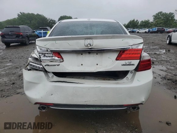 2013 Honda Accord Touring with VIN 1HGCR3F95DA026072, listed as a Copart auction lot 60533505 with 183,784 mi miles and Salvage title. Bid and sale history available at DreamBid. Image 6.