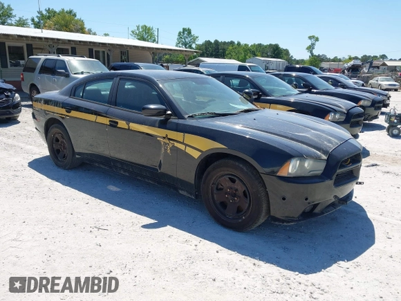 2014 Dodge Charger Police with VIN 2C3CDXAT7EH367018, listed as a IAAI auction lot 42136174 with 191,608 mi miles and . Bid and sale history available at DreamBid. Image 1.