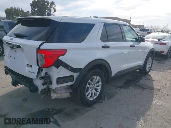 2021 Ford Explorer with VIN 1FMSK8BH8MGA44034, listed as a IAAI auction lot 41701440 with 56,240 mi miles. Bid and sale history available at carsss.com. Image 4.