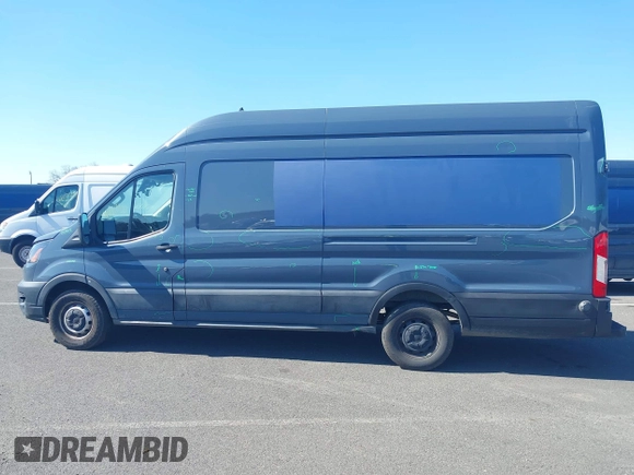 2021 Ford Transit Cargo with VIN 1FTBR3X84MKA54150, listed as a IAAI auction lot 41671756 with 96,556 mi miles and . Bid and sale history available at DreamBid. Image 14.
