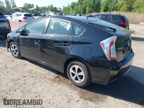 2012 Toyota Prius One with VIN JTDKN3DU3C5531936, listed as a IAAI auction lot 42138273 with 142,898 mi miles and . Bid and sale history available at DreamBid. Image 3.