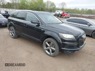 2012 Audi Q7 3.0T S line with VIN WA1DGAFEXCD003968, listed as a IAAI auction lot 42045370 with 145,365 mi miles. Bid and sale history available at carsss.com. Image 1.