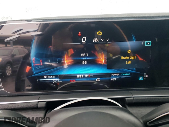 2024 Mercedes-Benz GLE 53 AMG with VIN 4JGFD6BB4RB249768, listed as a Copart auction lot 72253274 with 85 mi miles and Salvage title. Bid and sale history available at DreamBid. Image 9.