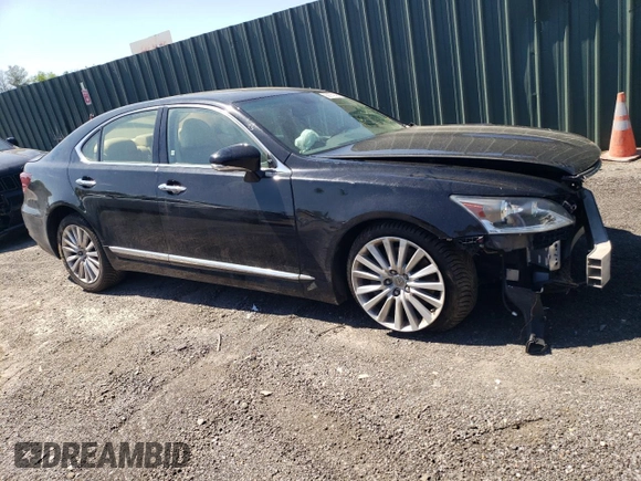 2013 Lexus LS 460 with VIN JTHCL5EF1D5018173, listed as a Copart auction lot 56674145 with 187,638 mi miles and Salvage title. Bid and sale history available at DreamBid. Image 4.