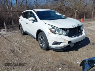 2015 Nissan Murano S z VIN 5N1AZ2MH9FN230424, wystawiony jako IAAI lot #41661722 z przebiegiem 104 475 mil mil oraz . Historia ofert i sprzedaży dostępna na DreamBid. Obrazek 1.