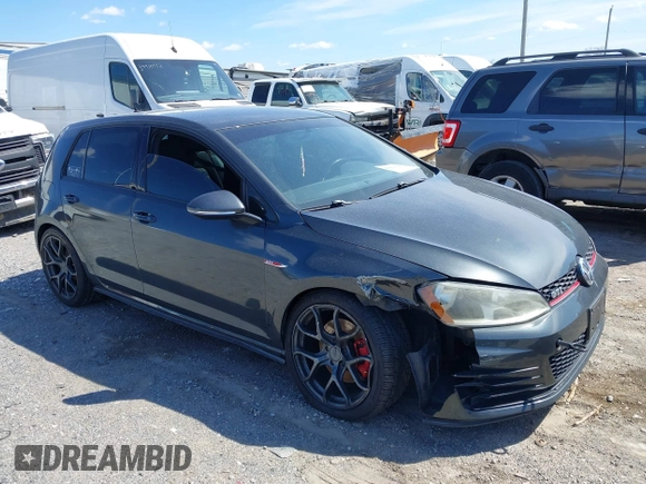 2015 Volkswagen GTI SE with VIN 3VW4T7AU5FM009184, listed as a IAAI auction lot 41833783 with 147,085 mi miles and . Bid and sale history available at DreamBid. Image 6.