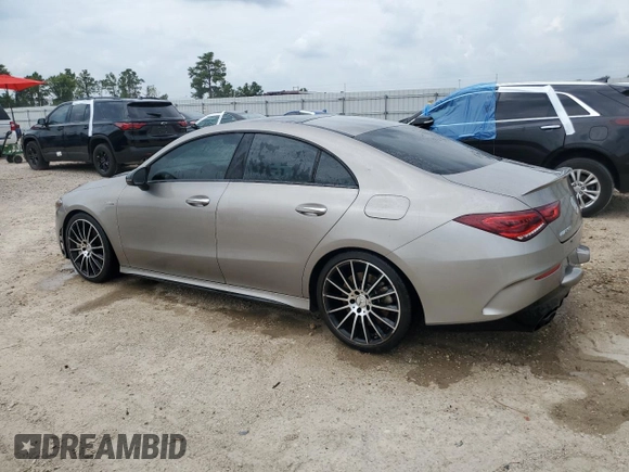 2020 Mercedes-Benz CLA with VIN WDD5J5BB3LN063668, listed as a Copart auction lot 62834624 with 0 mi miles and Salvage Title. Bid and sale history available at carsss.com. Image 2.