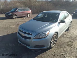 2013 Chevrolet Malibu LS with VIN 1G11B5SA7DU120371, listed as a IAAI auction lot 27206235 with 107,000 mi miles. Bid and sale history available at carsss.com. Image 2.