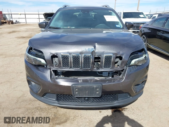 2021 Jeep Cherokee Latitude Lux with VIN 1C4PJLMX4MD239201, listed as a IAAI auction lot 41520717 with 34,942 mi miles. Bid and sale history available at carsss.com. Image 6.