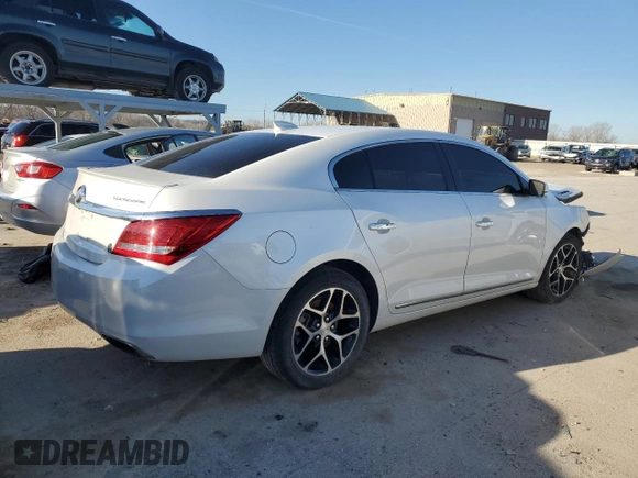 2016 Buick LaCrosse Sport Touring with VIN 1G4G45G36GF264455, listed as a Copart auction lot 49175625 with 81,394 mi miles and Salvage title. Bid and sale history available at DreamBid. Image 3.