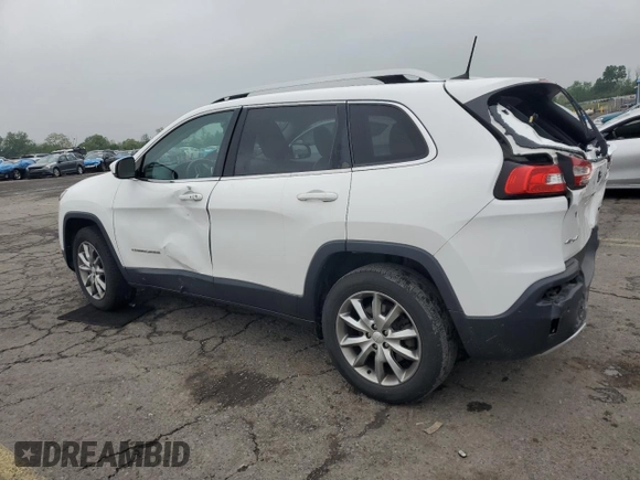 2018 Jeep Cherokee Limited with VIN 1C4PJMDX4JD521615, listed as a Copart auction lot 57250535 with 144,248 mi miles and Salvage title. Bid and sale history available at DreamBid. Image 2.