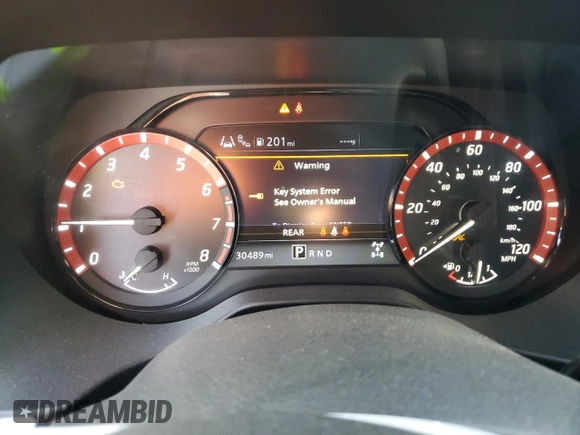 2024 Nissan Titan Pro-4X with VIN 1N6AA1ED5RN101017, listed as a Copart auction lot 43777785 with 30,489 mi miles and Salvage title. Bid and sale history available at DreamBid. Image 9.