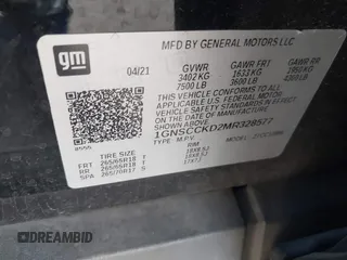2021 Chevrolet Suburban LT z VIN 1GNSCCKD2MR328577, wystawiony jako IAAI lot #41478279 z przebiegiem 128 060 mil mil oraz . Historia ofert i sprzedaży dostępna na DreamBid. Obrazek 9.