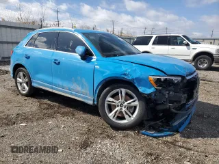 2021 Audi Q3 S line Premium with VIN WA1DECF36M1040633, listed as a Copart auction lot 50421215 with Not Provided miles and Non Repairable. Bid and sale history available at DreamBid. Image 4.