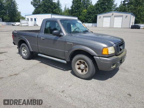 2005 Ford Ranger XL with VIN 1FTYR11U95PA74645, listed as a Copart auction lot 61814985 with 204,878 mi miles and Clean title. Bid and sale history available at DreamBid. Image 4.