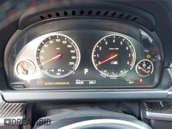2015 BMW M6 z VIN WBSLX9C59FD160716, wystawiony jako Copart lot #47144925 z przebiegiem 55 535 mil mil oraz Szkody całkowita. Historia ofert i sprzedaży dostępna na DreamBid. Obrazek 9.