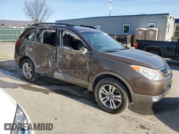 2012 Hyundai Veracruz Limited with VIN KM8NUDCC0CU195873, listed as a Copart auction lot 48550085 with 74,188 mi miles and Salvage title. Bid and sale history available at DreamBid. Image 4.