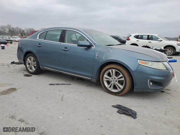 2010 Lincoln MKS with VIN 1LNHL9DR6AG609153, listed as a Copart auction lot 43089225 with 0 mi miles and Salvage Title. Bid and sale history available at carsss.com. Image 4.