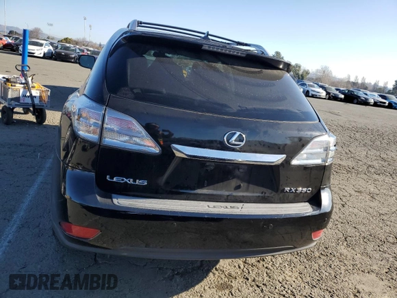 2010 Lexus RX with VIN 2T2BK1BA3AC045466, listed as a Copart auction lot 88991395 with 254,941 mi miles and Salvage Title. Bid and sale history available at carsss.com. Image 6.