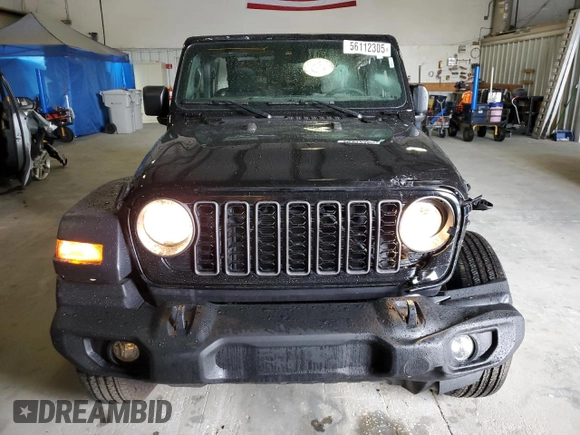 2024 Jeep Wrangler Sport S z VIN 1C4PJXAG7RW351644, wystawiony jako Copart lot #56112305 z przebiegiem 16 484 mil mil oraz Szkoda całkowita • Salvage title. Historia ofert i sprzedaży dostępna na DreamBid. Obrazek 5.