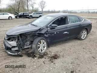 2015 Chrysler 200 Limited with VIN 1C3CCCAB5FN747342, listed as a Copart auction lot 53182605 with 132,566 mi miles and Salvage Title. Bid and sale history available at DreamBid. Image 1.