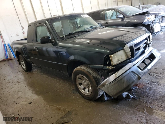 2004 Ford Ranger XL Fleet with VIN 1FTYR44U24PA30725, listed as a Copart auction lot 46993945 with 102577 miles and Salvage Title. Bid and sale history available at carsss.com. Image 4.