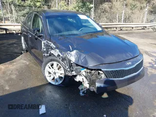 2017 Kia Optima LX with VIN 5XXGT4L34HG129887, listed as a IAAI auction lot 41653680 with 123,350 mi miles. Bid and sale history available at carsss.com. Image 1.