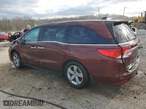 2018 Honda Odyssey EX-L with VIN 5FNRL6H73JB085115, listed as a Copart auction lot 50574975 with 166,626 mi miles and Non Repairable. Bid and sale history available at carsss.com. Image 2.